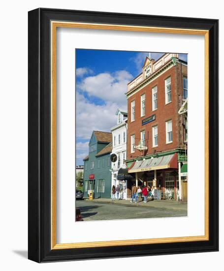 Thames Street, Newport, Rhode Island, USA-Fraser Hall-Framed Photographic Print