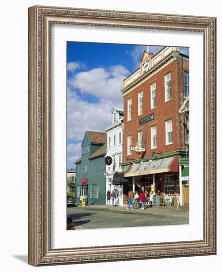 Thames Street, Newport, Rhode Island, USA-Fraser Hall-Framed Photographic Print