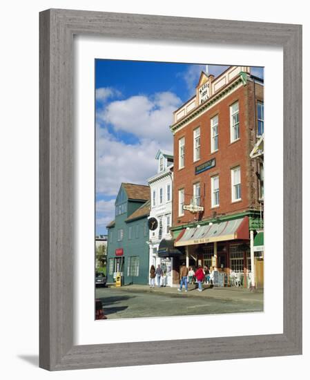 Thames Street, Newport, Rhode Island, USA-Fraser Hall-Framed Photographic Print