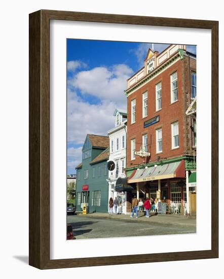 Thames Street, Newport, Rhode Island, USA-Fraser Hall-Framed Photographic Print