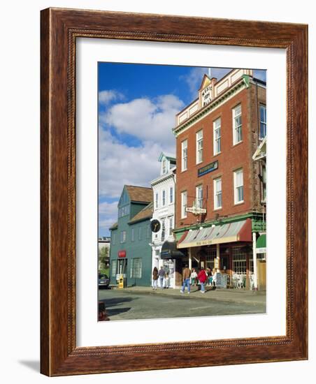 Thames Street, Newport, Rhode Island, USA-Fraser Hall-Framed Photographic Print