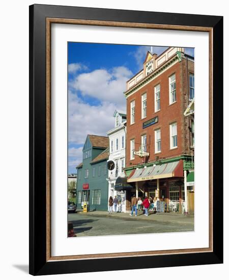 Thames Street, Newport, Rhode Island, USA-Fraser Hall-Framed Photographic Print