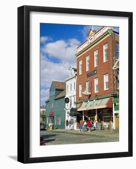 Thames Street, Newport, Rhode Island, USA-Fraser Hall-Framed Photographic Print