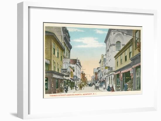 Thames Street, Newport, Rhode Island-null-Framed Art Print