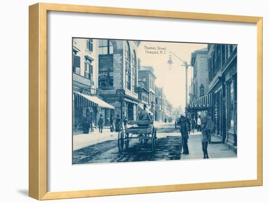 Thames Street, Newport, Rhode Island-null-Framed Art Print