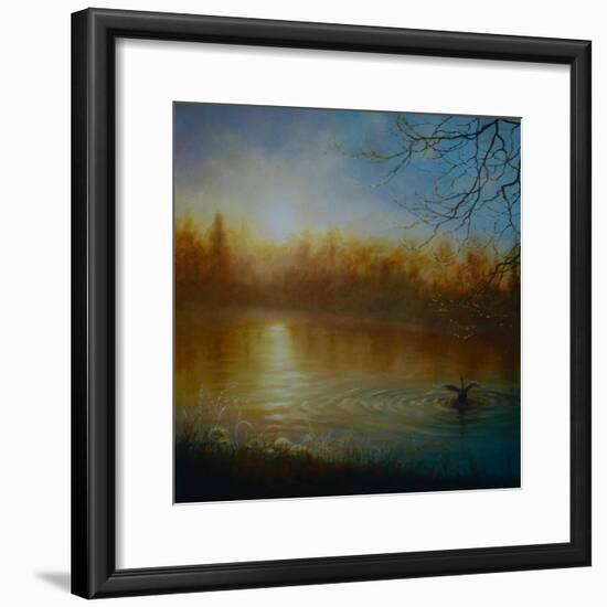 Thames Sunrise, 2004-Lee Campbell-Framed Giclee Print