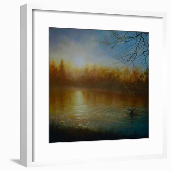 Thames Sunrise, 2004-Lee Campbell-Framed Giclee Print