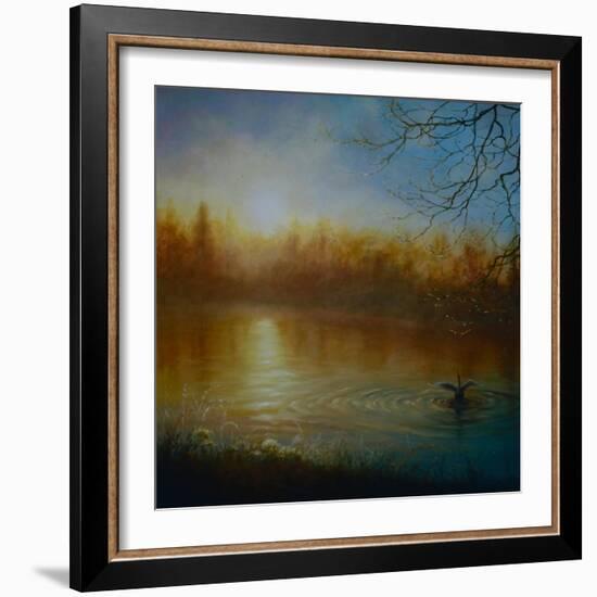 Thames Sunrise, 2004-Lee Campbell-Framed Giclee Print