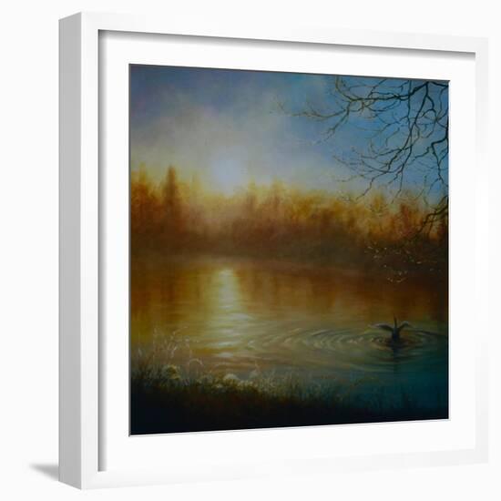 Thames Sunrise, 2004-Lee Campbell-Framed Giclee Print