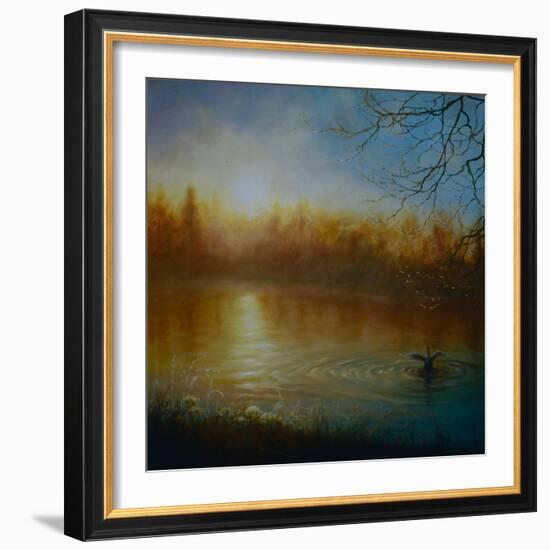 Thames Sunrise, 2004-Lee Campbell-Framed Giclee Print