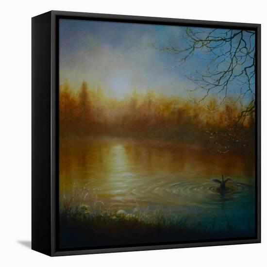 Thames Sunrise, 2004-Lee Campbell-Framed Premier Image Canvas