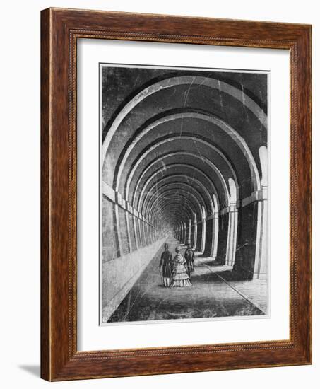 Thames Tunnel, London, Mid 19th Century-null-Framed Giclee Print