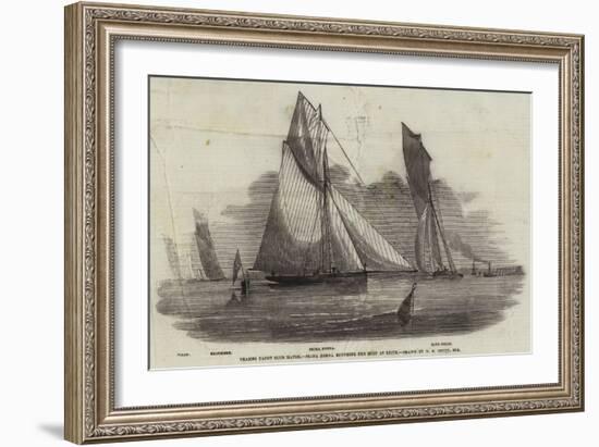 Thames Yacht Club Match, Prima Donna Rounding the Buoy at Erith-Nicholas Matthews Condy-Framed Giclee Print