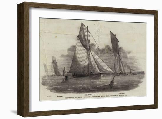 Thames Yacht Club Match, Prima Donna Rounding the Buoy at Erith-Nicholas Matthews Condy-Framed Giclee Print