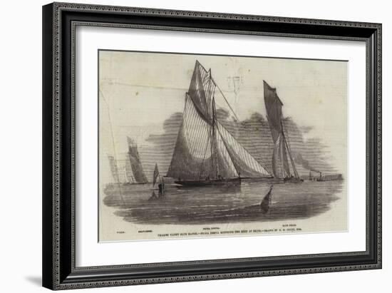 Thames Yacht Club Match, Prima Donna Rounding the Buoy at Erith-Nicholas Matthews Condy-Framed Giclee Print