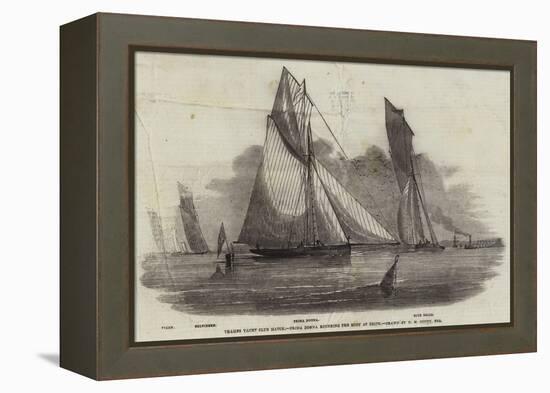 Thames Yacht Club Match, Prima Donna Rounding the Buoy at Erith-Nicholas Matthews Condy-Framed Premier Image Canvas