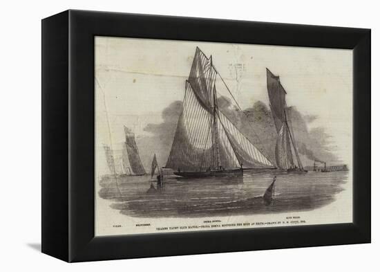 Thames Yacht Club Match, Prima Donna Rounding the Buoy at Erith-Nicholas Matthews Condy-Framed Premier Image Canvas