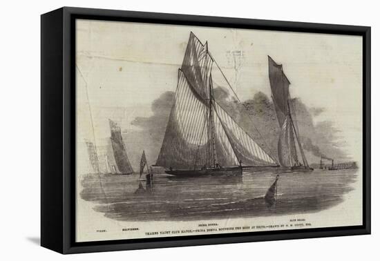 Thames Yacht Club Match, Prima Donna Rounding the Buoy at Erith-Nicholas Matthews Condy-Framed Premier Image Canvas