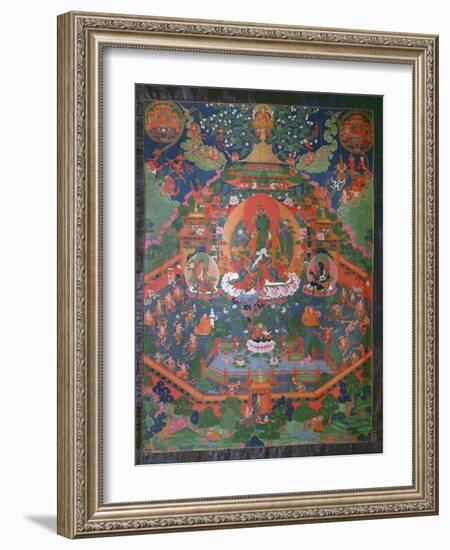 Thangka Depicting Green Tara-null-Framed Giclee Print