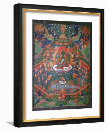 Thangka Depicting Green Tara-null-Framed Giclee Print