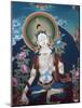 Thangka Depicting White Tara Goddess, Buddhist Symbol of Long Life, Bhaktapur, Nepal, Asia-Godong-Mounted Photographic Print