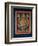 Thangka of Mandala of Chakrasamvara in Fierce Form with Red Prajna, Vajravarahi, 19th-20th Century-null-Framed Giclee Print