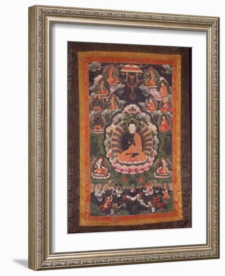 Thangka of Nagarjuna-null-Framed Photographic Print