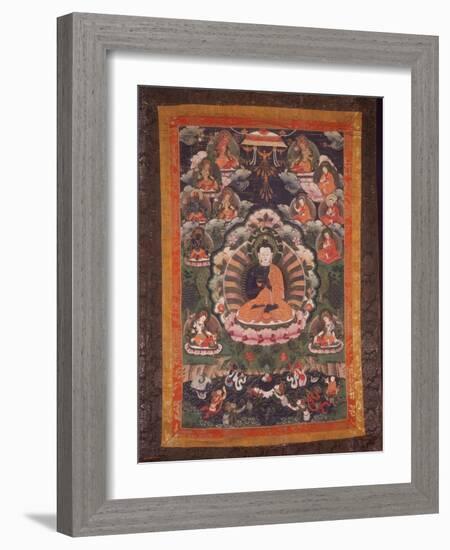 Thangka of Nagarjuna-null-Framed Photographic Print