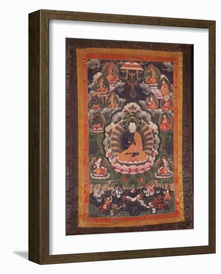 Thangka of Nagarjuna-null-Framed Photographic Print