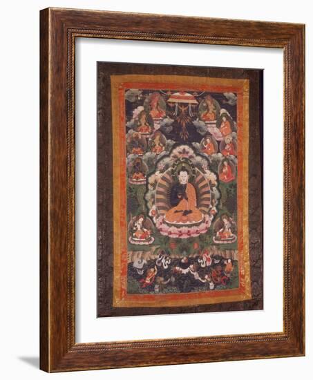 Thangka of Nagarjuna-null-Framed Photographic Print