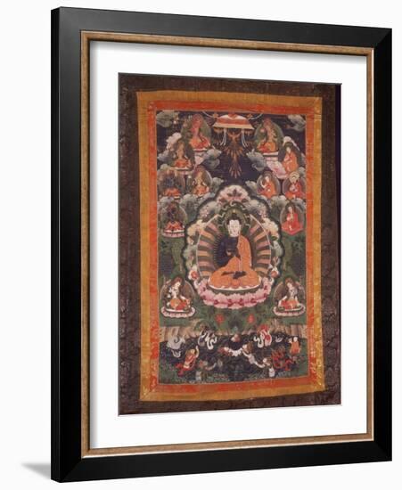 Thangka of Nagarjuna-null-Framed Photographic Print