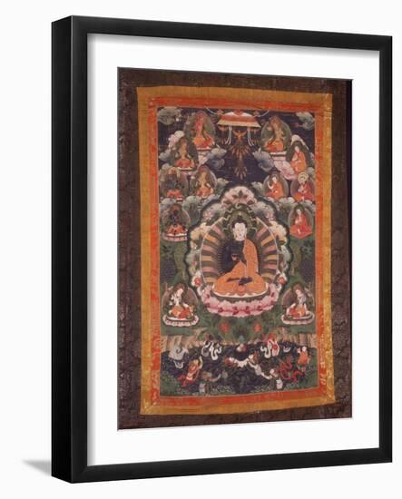 Thangka of Nagarjuna-null-Framed Photographic Print