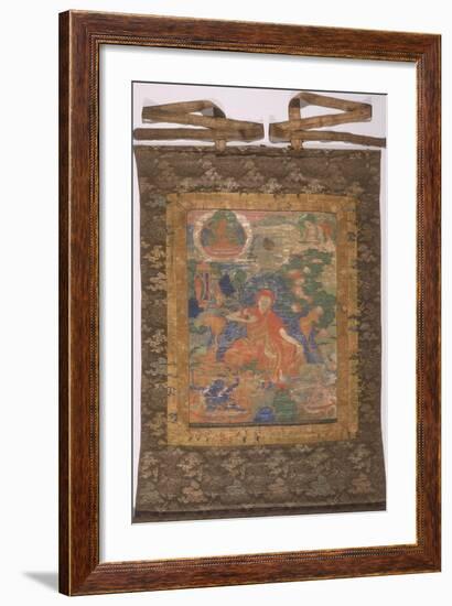 Thangka of Sakya Pandita-null-Framed Giclee Print