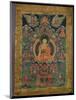 Thangka of Shakyamuni Buddha with Eleven Figures, 19th-20th Century-null-Mounted Giclee Print