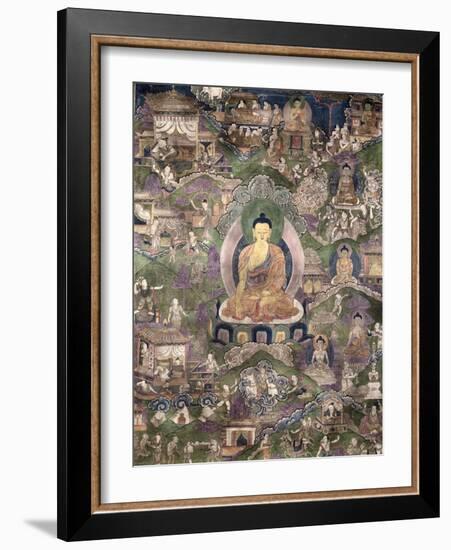 Thangka of the Buddha-null-Framed Giclee Print