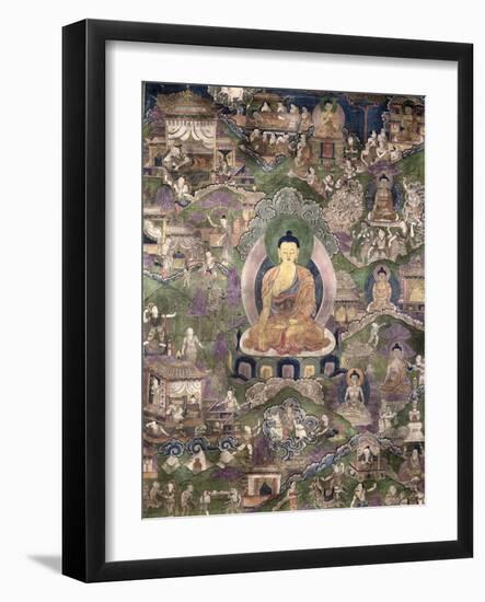 Thangka of the Buddha-null-Framed Giclee Print