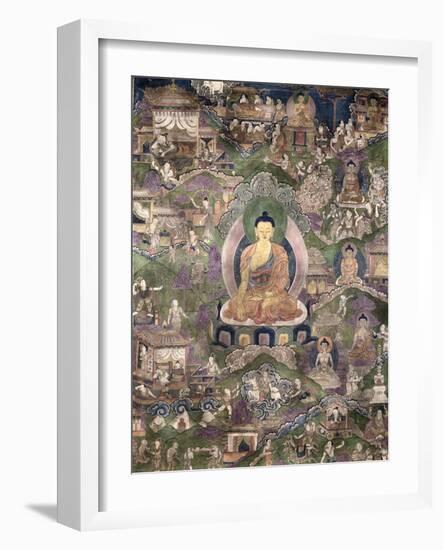 Thangka of the Buddha-null-Framed Giclee Print