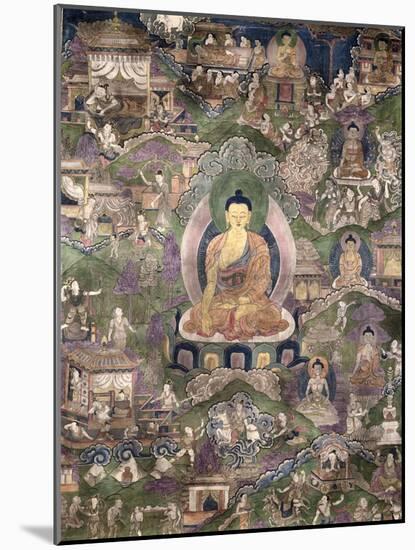 Thangka of the Buddha-null-Mounted Giclee Print