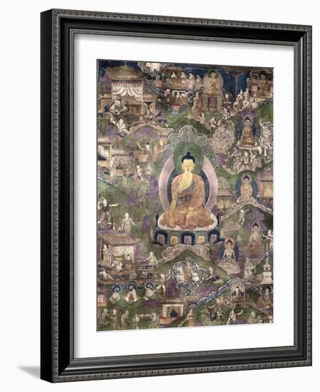 Thangka of the Buddha-null-Framed Giclee Print
