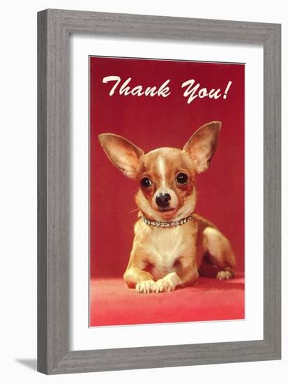 Thank You, Chihuahua-null-Framed Art Print