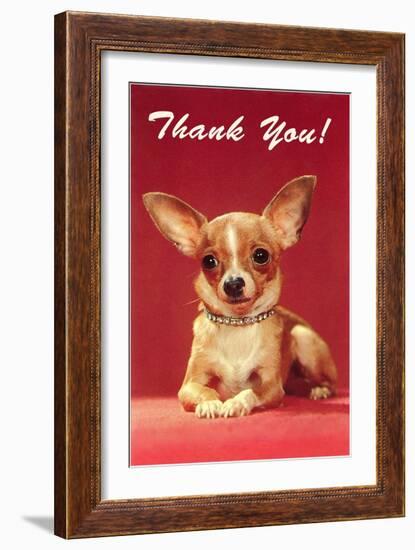 Thank You, Chihuahua-null-Framed Art Print