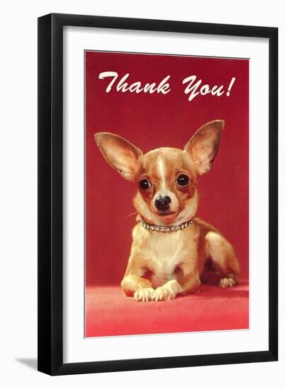 Thank You, Chihuahua-null-Framed Art Print