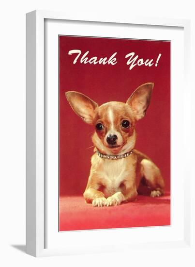 Thank You, Chihuahua-null-Framed Art Print