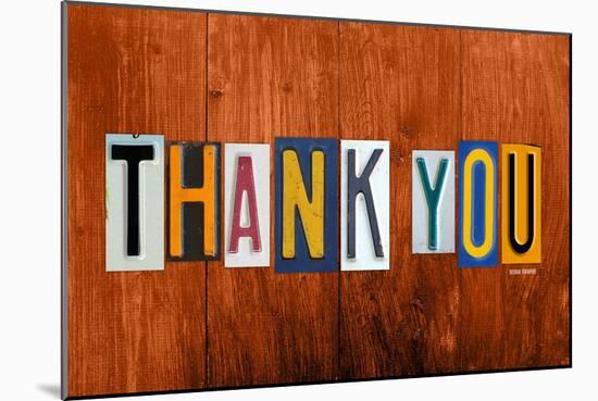 Thank You-Design Turnpike-Mounted Giclee Print