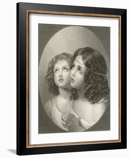 Thankful Children-Thomas Uwins-Framed Giclee Print