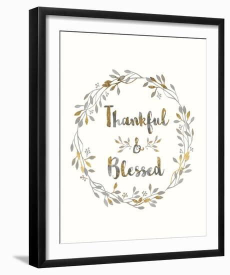 Thankful - Chrome-Kristine Hegre-Framed Giclee Print