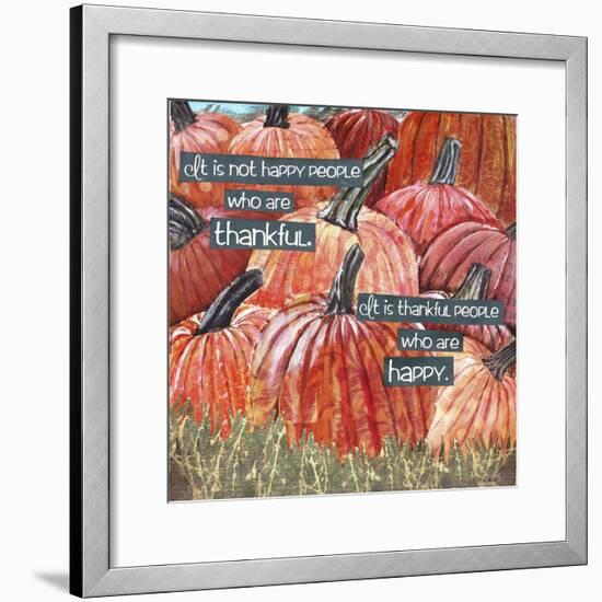 Thankful Pumpkins-Let Your Art Soar-Framed Giclee Print