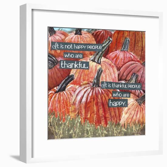 Thankful Pumpkins-Let Your Art Soar-Framed Giclee Print