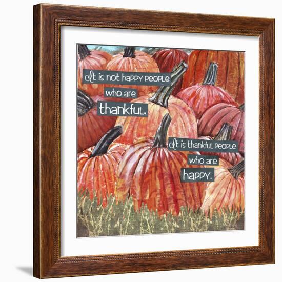 Thankful Pumpkins-Let Your Art Soar-Framed Giclee Print