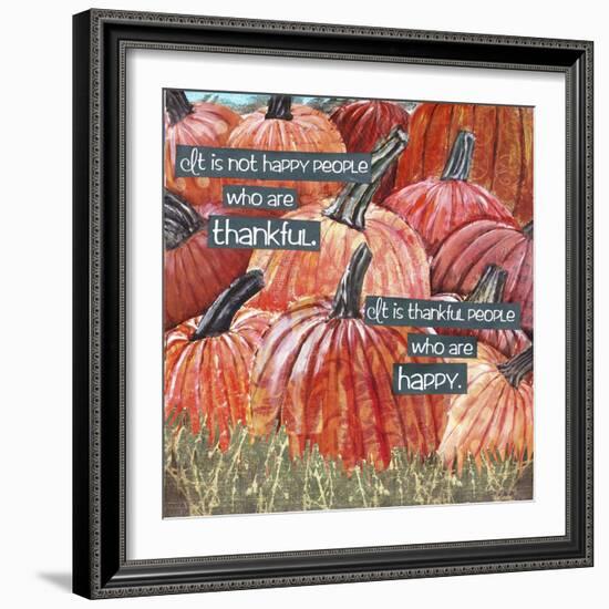 Thankful Pumpkins-Let Your Art Soar-Framed Giclee Print